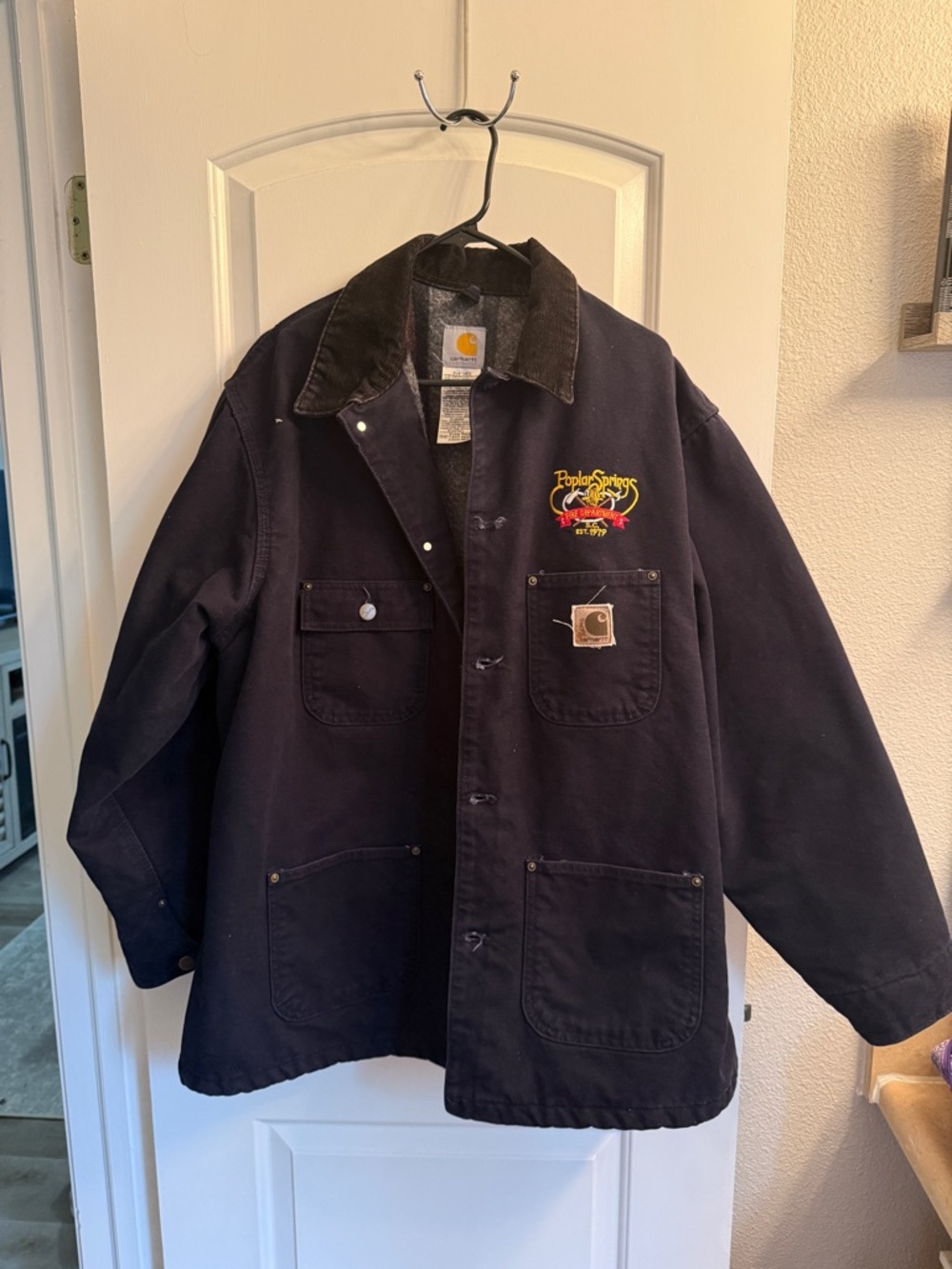 Carhartt Chore Jacket XL Blanket Lined Duck Canvas Workwear Distressed Vintage